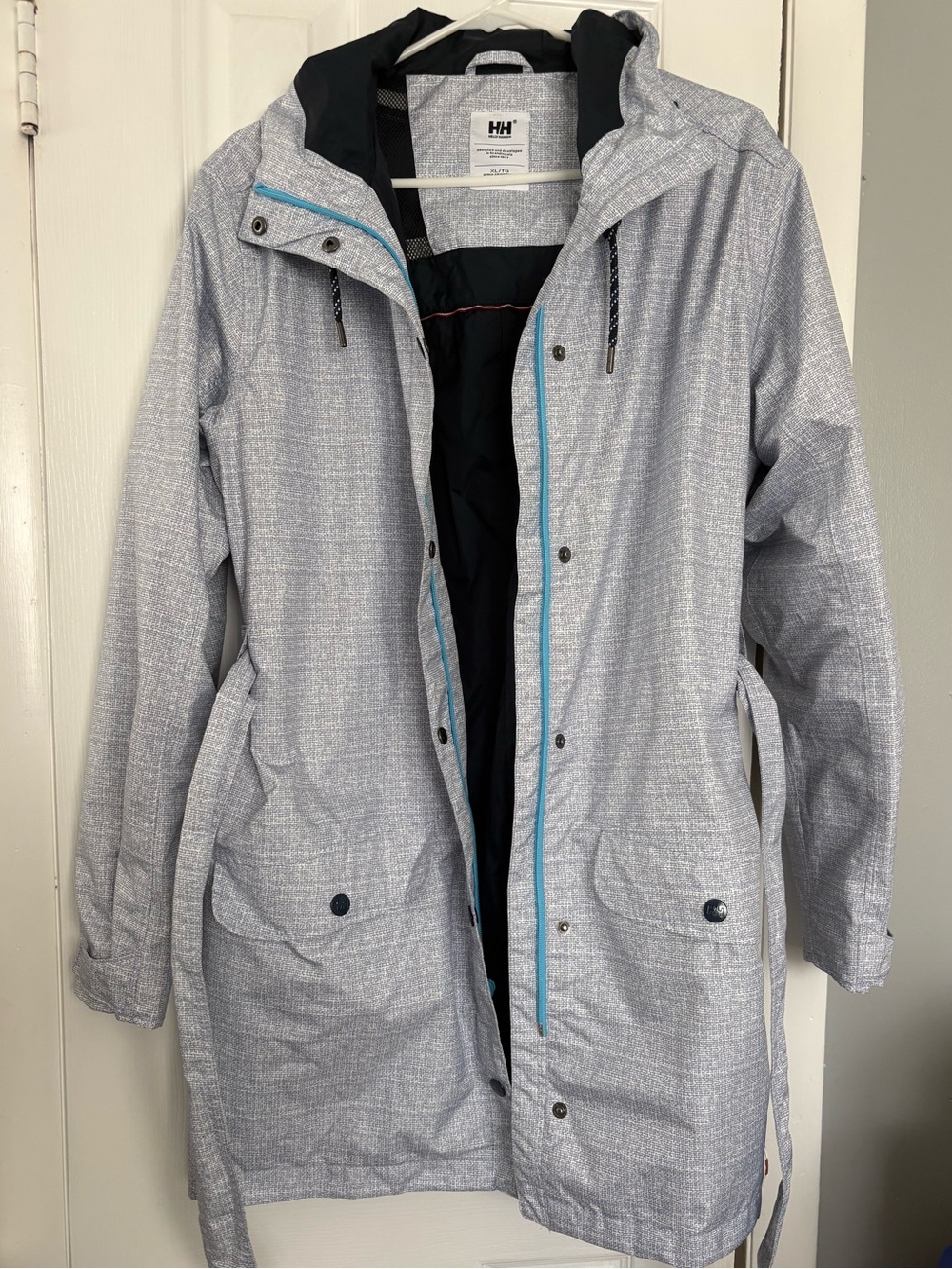 Helly Hansen Light Gray Waterproof Raincoat